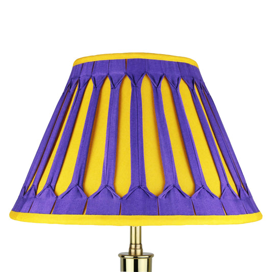 Empire. Windsor Purple/ Golden Glow. Double Gothic pleats.